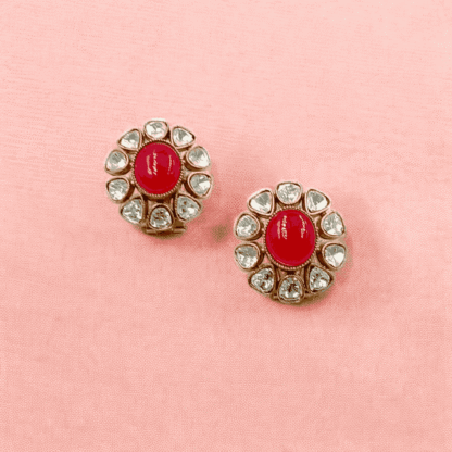 Green Moissanite Tops | Elegant Sparkling Earrings
