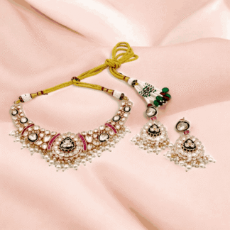 Multi Colour Kundan Necklace | Traditional Bridal Jewellery