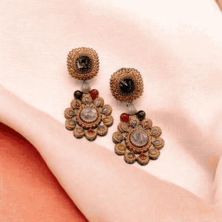 Multi Colour Heritage Earrings | Traditional Designer Jewellery