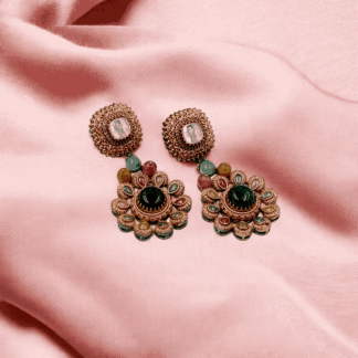 Multi Colour Heritage Earrings | Traditional Designer Jewellery