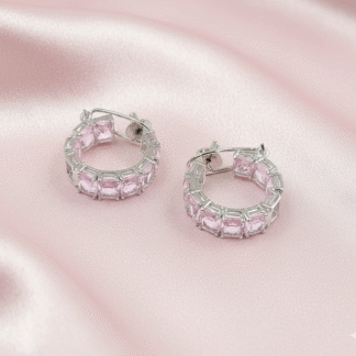 Blush Pink AD Bali Earrings