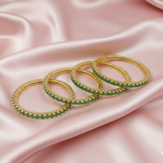 Emerald Glow AD Bangles