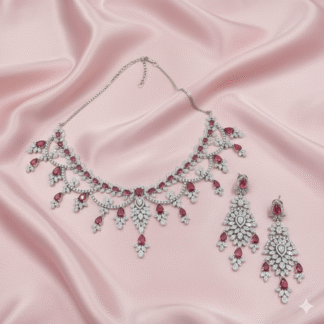 Ruby Royale AD Necklace Set