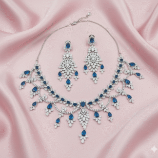 Teal Royale AD Necklace Set