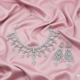 Crystal Elegance AD Necklace Set