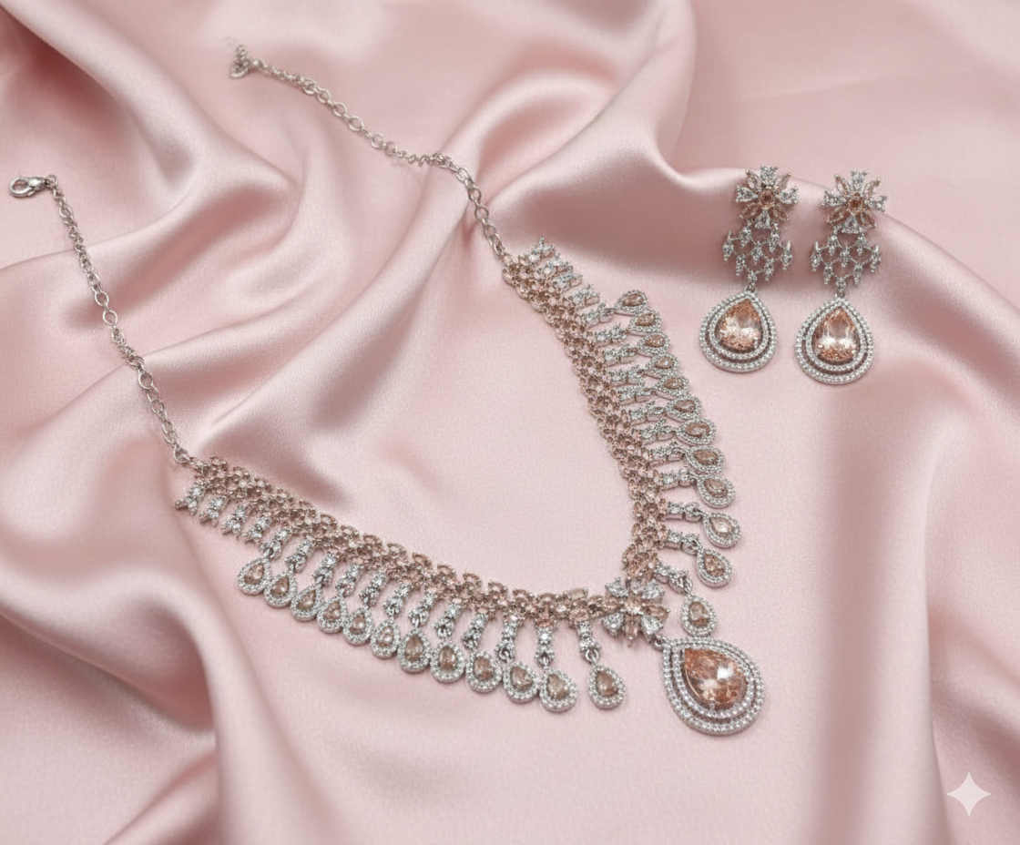 Champagne Glow AD Necklace Set