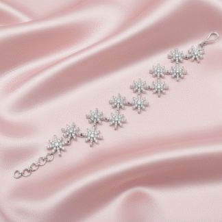 Silver Snowflake AD Bracelet
