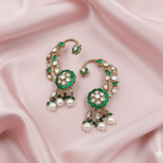 Emerald Royale Moissanite Earcuff