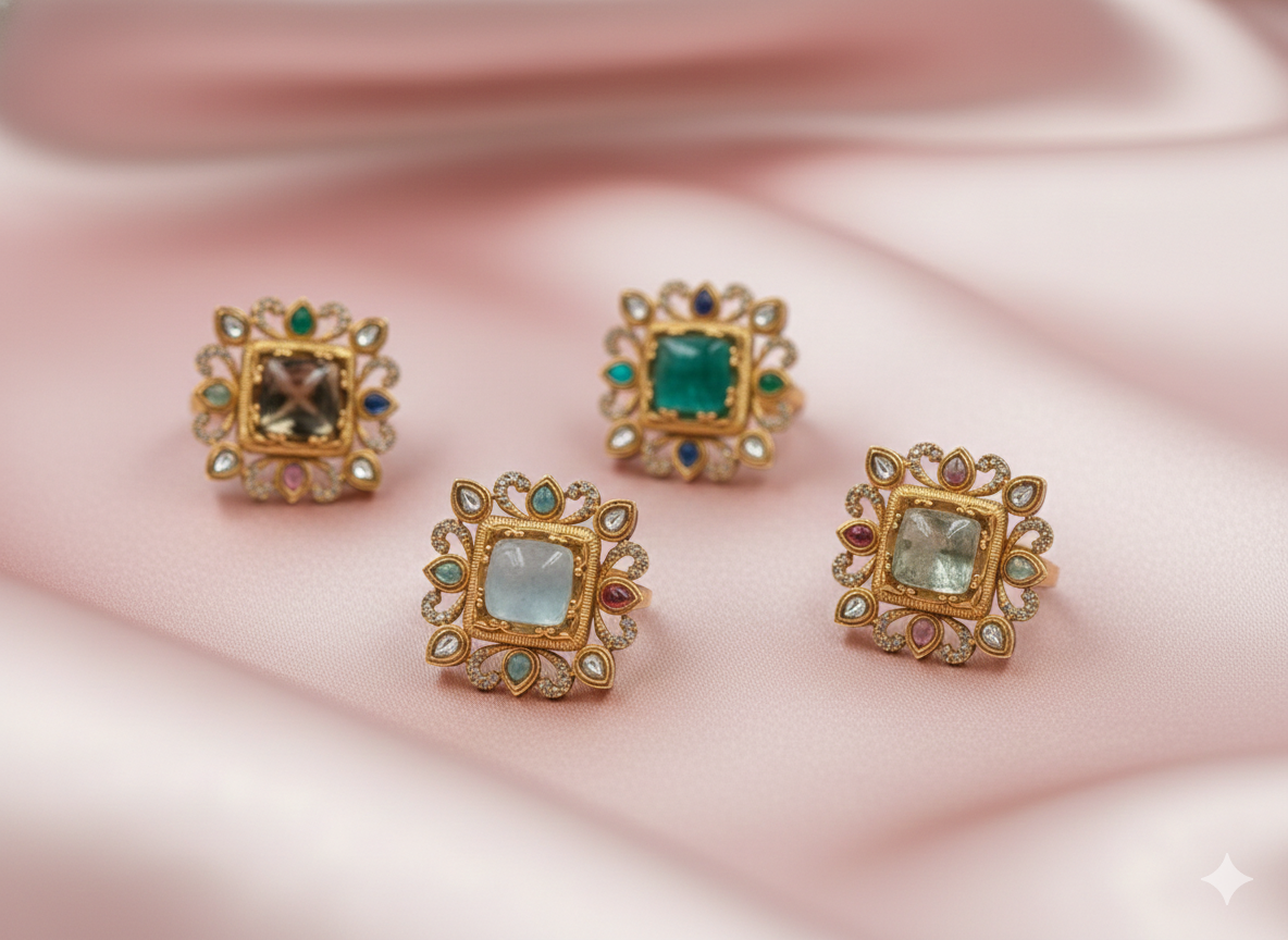 Royal Heritage Floral Cluster Ring