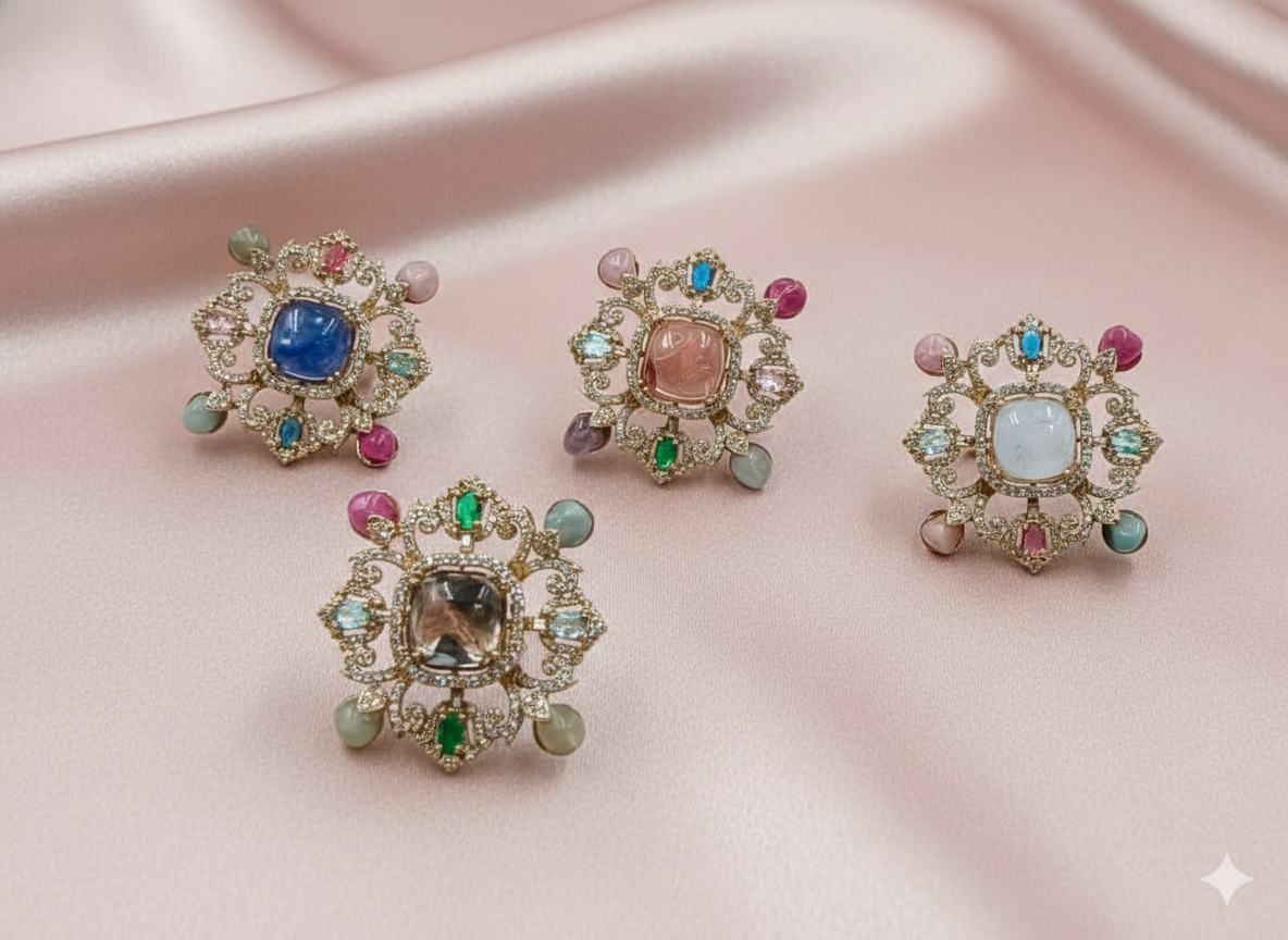 Royal Heritage Floral Cluster Ring