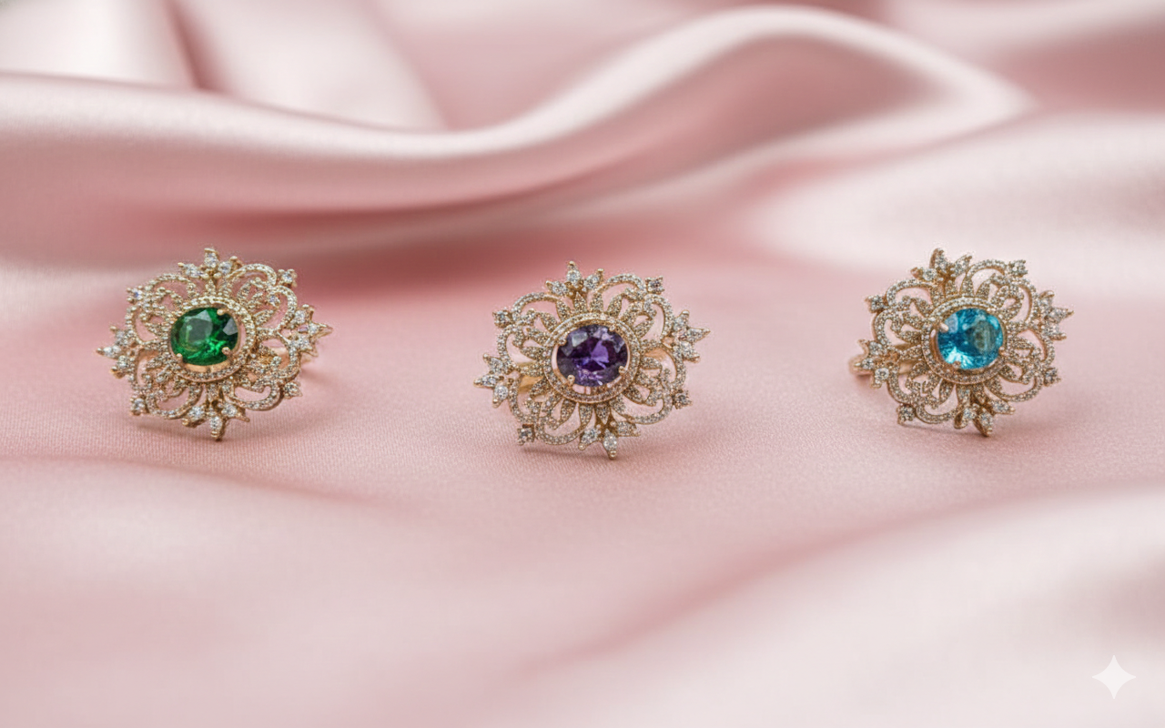 Majestic Peacock Filigree Tops