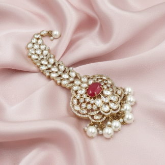 Heritage Moissanite Polki Teardrop Chandbalis