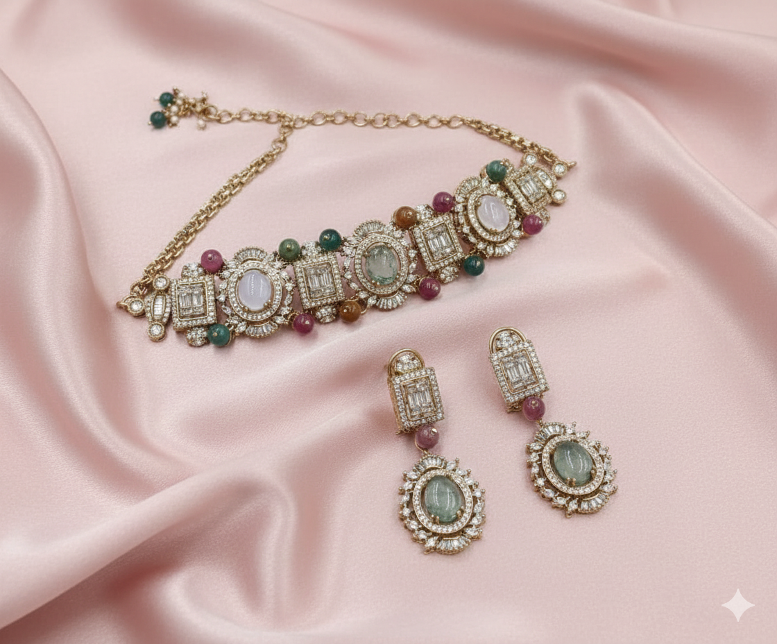 Heritage Royale Multi-Stone Choker Set