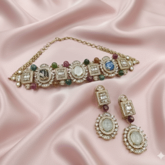 Heritage Sapphire Ivory Choker Set