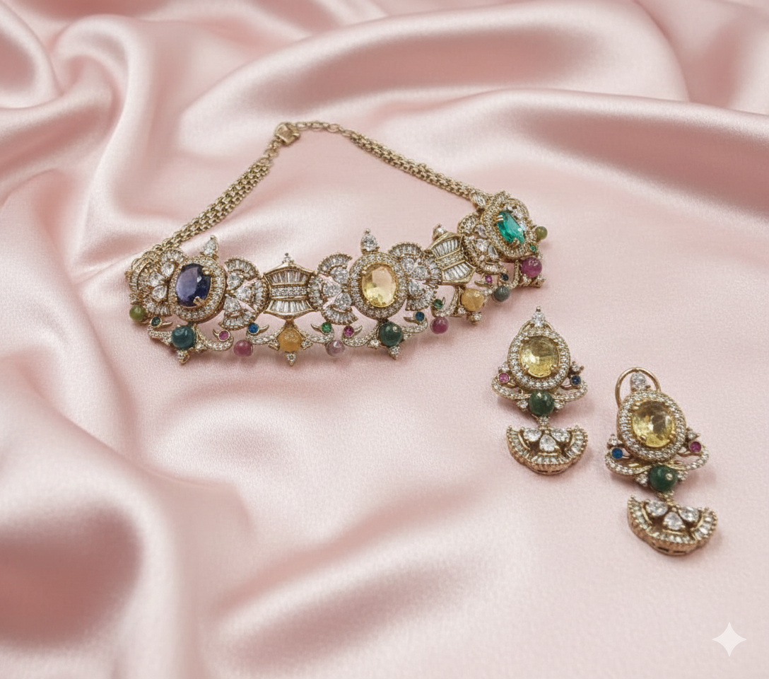 Heritage Multicolour Choker Set