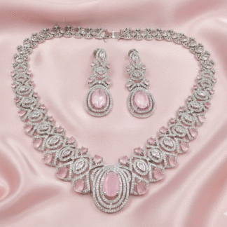 Royal Blue AD Necklace Set