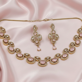 Enchanted Garden Oval AD Necklace Set