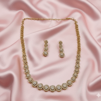 Imperial Crown American Diamond Statement Necklace Set