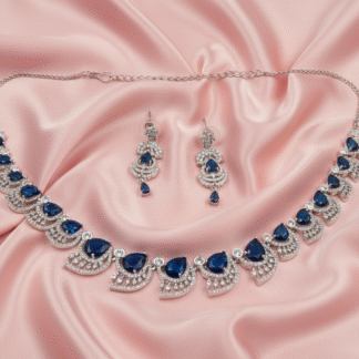 Imperial Crown American Diamond Statement Necklace Set