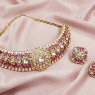 Ruby Moissanite Royale Choker Set