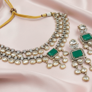 Tyani Emerald Drop Necklace Set