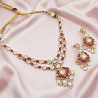 Tyani Ruby Drop Necklace Set