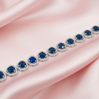 Royal Sapphire Blue Square AD Bracelet