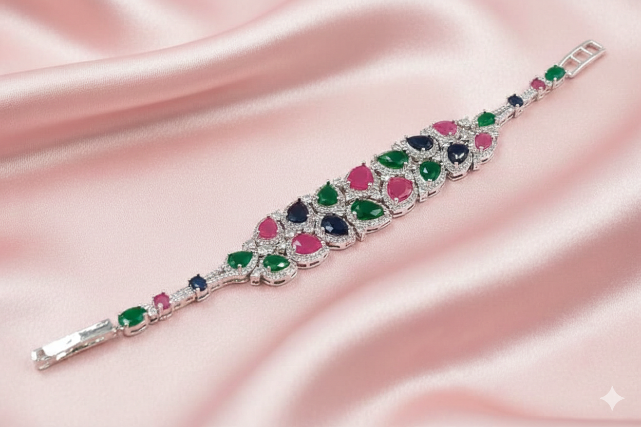 Royal Sapphire Square AD Bracelet