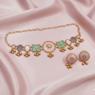 Royal Purple Mosaic Aura Choker Set.