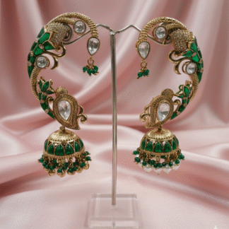 Royal Plume Moissanite Earcuffs