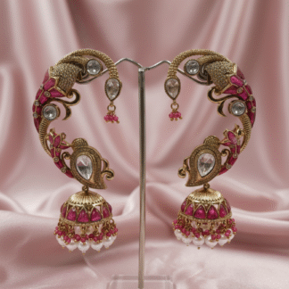 Royal Plume Moissanite Earcuffs