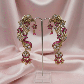 Royal Plume Moissanite Earcuffs