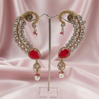 Royal Plume Moissanite Earcuffs