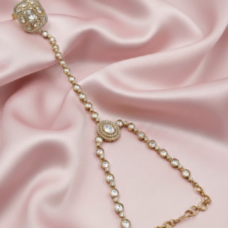 Vintage Shield Moissanite Hathfull – Clear & Gold