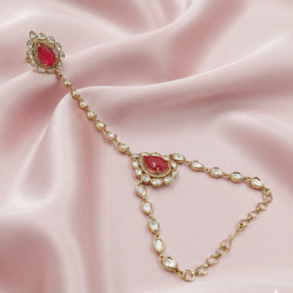 Geometric Radiance Moissanite Hathfull – Clear & Gold