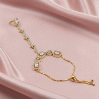 Sapphire Serenity Floral AD Hathphool