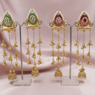 Maharani Tiered Meenakari Statement Jhumkas