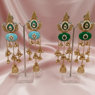 Mayura Peacock Chandelier Long Jhumkas