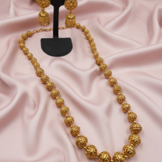 Heritage Gold-Plated Textured Matarmala Set