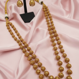 Floral Vine AD Stone Necklace Set