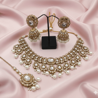 Navratna Heritage Mehandi Polish Choker Set