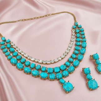 Enchanted Floral Bloom AD Pendant Set