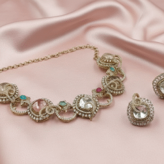 Enchanted Floral Bloom AD Pendant Set