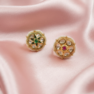 Aaradhya Kundan Floral Statement Ring