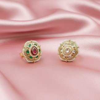 Royal Star-Motif Kundan Heritage Ring