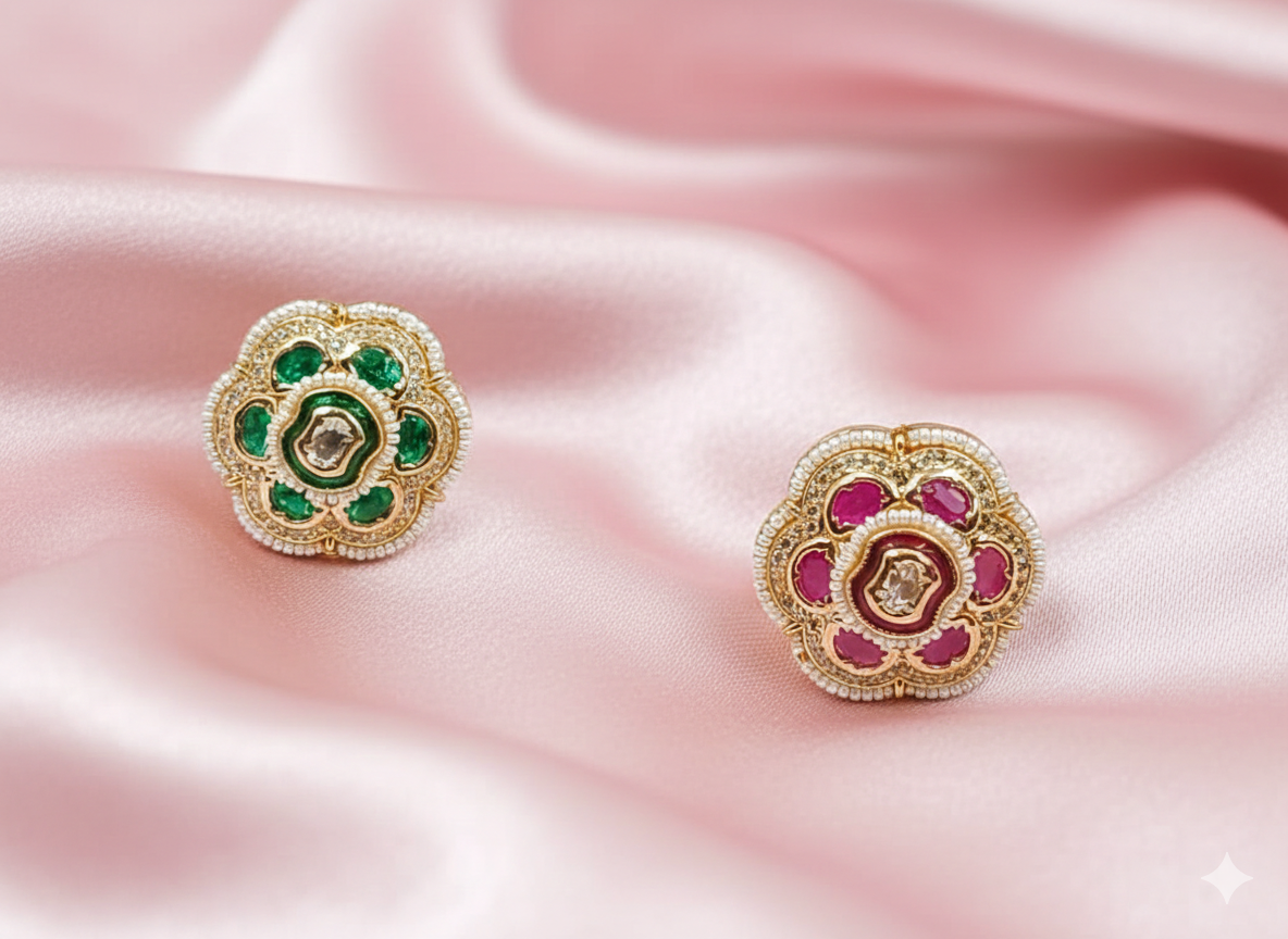 Grand Imperial Medallion Polki Ring