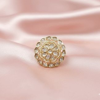 Grand Imperial Medallion Polki Ring
