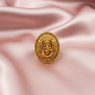 Radha-Krishna Sunburst Filigree Ring