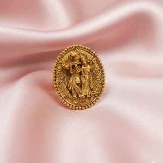 Royal Emerald & Ruby Moissanite Polki Set